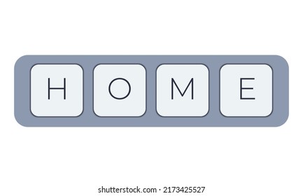 Computertastatur mit Schlüssel zu Hause. Symbol für Tasten mit Tasten