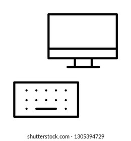 computer   keyboard   monitor  