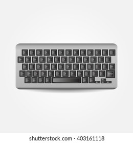 computer keyboard on a light background