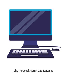computer keyboard on white background