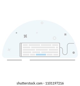 Computer keyboard outline icon.