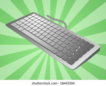 Computer keyboard peripheral hardware device illustration sketch