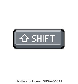 Computer keyboard shift key pixel