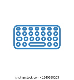 Computer Keyboard sign icon - vector