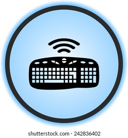 Computer keyboard sign icon, vector illustration. Flat design style 