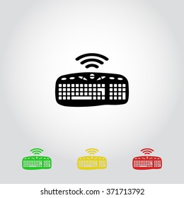 Computer keyboard sign icon, vector illustration. Flat design style 