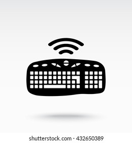 Computer keyboard sign icon, vector illustration. Flat design style 