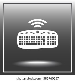 Computer keyboard sign icon, vector illustration. Flat design style 