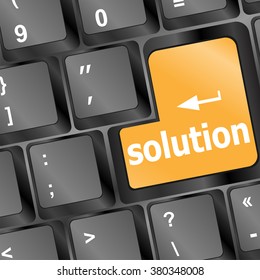Computer keyboard with support key. business concept vector illustration