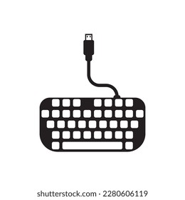 Computer keyboard symbol icon logo,illustration design template