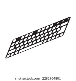 Computer keyboard symbol icon logo,illustration design template