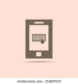 Computer keyboard. Vector.