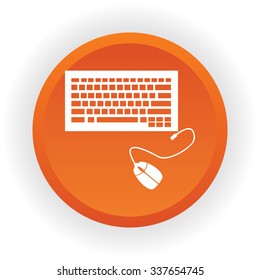 Computer keyboard. Vector.