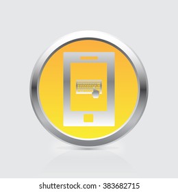 Computer keyboard. Vector.