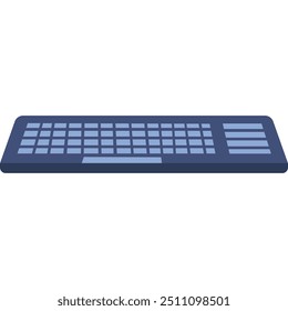 Computer keyboard vector pc board icon isolated