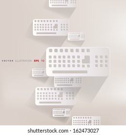 Computer keyboard web icon