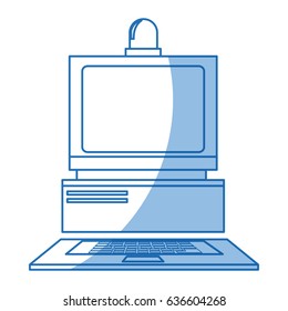 computer laboratory equipment technology shadow