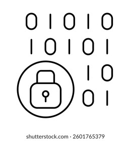 Computer Language Security Line Icons. AI, Brain, Robot, Bot, Technology, Mind, AI Agent, Intelligent Icons Editable Stroke Vector Illustration