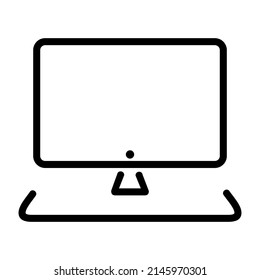 computer laptop dekstop monitor icon vector