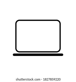 Icono de ordenador portátil en los pasos 8