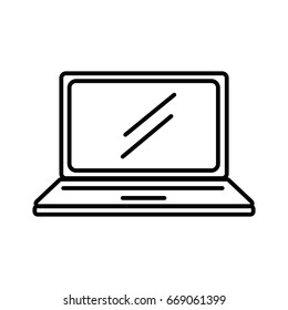 Computer laptop - icon graphic