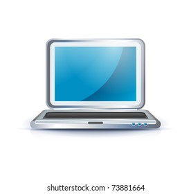 Computer laptop icon. Notebook vector illustration