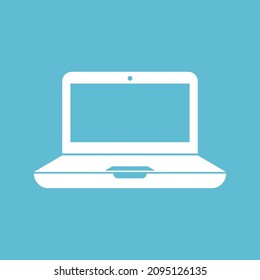 Icono de ordenador portátil. Símbolo tecnológico. Diseño sencillo. Elementos gráficos. Icono del vector.