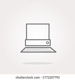 Computer-Notebook-Symbol Vektorgrafik