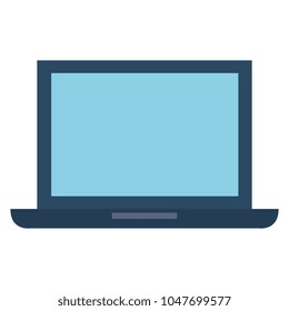 computer laptop isolated icon