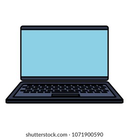 computer laptop isolated icon
