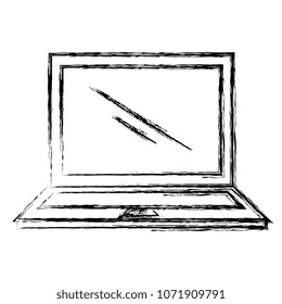 computer laptop isolated icon