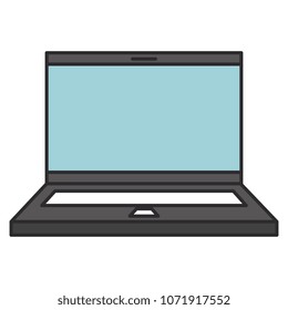 computer laptop isolated icon