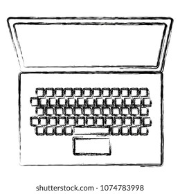 computer laptop isolated icon