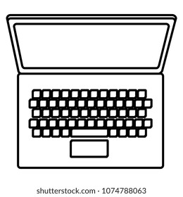 computer laptop isolated icon