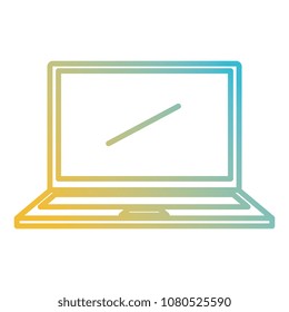 computer laptop isolated icon