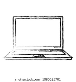 computer laptop isolated icon