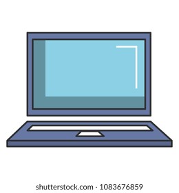 computer laptop isolated icon