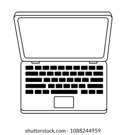 computer laptop isolated icon