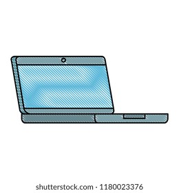 computer laptop isolated icon