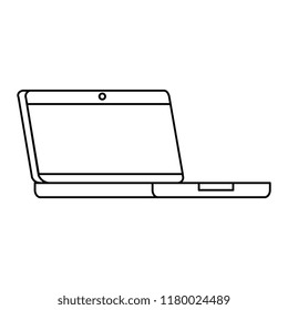 computer laptop isolated icon