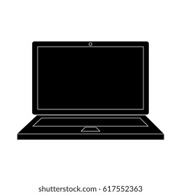 computer laptop isolated icon