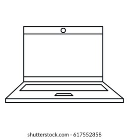 computer laptop isolated icon