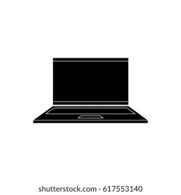 computer laptop isolated icon