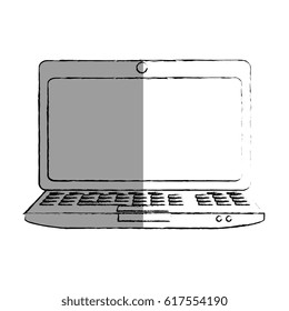 computer laptop isolated icon