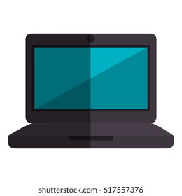 computer laptop isolated icon