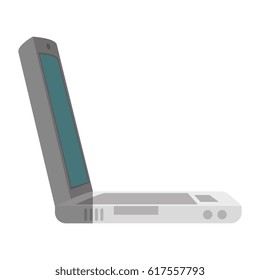 computer laptop isolated icon