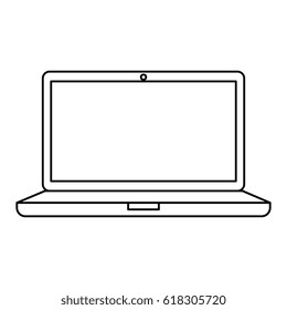 computer laptop isolated icon