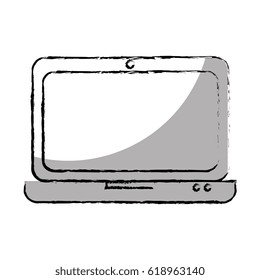 computer laptop isolated icon