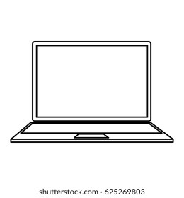 computer laptop isolated icon