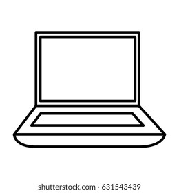 computer laptop isolated icon